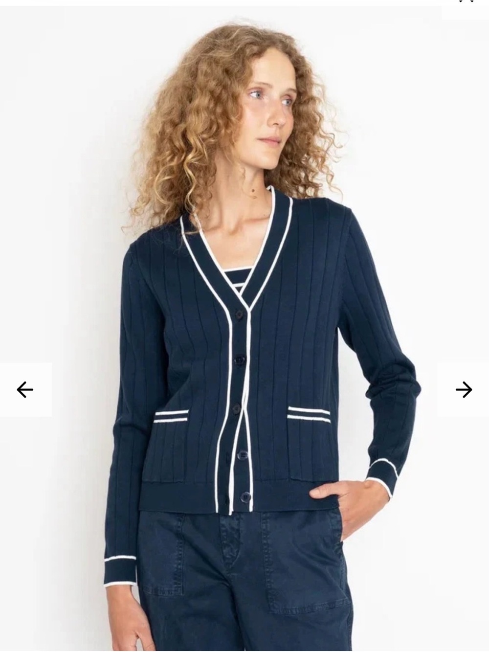 KULE Dede Navy Cardigan size XS